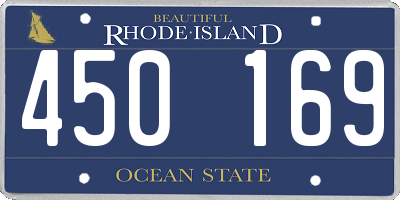 RI license plate 450169