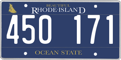 RI license plate 450171