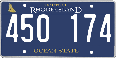 RI license plate 450174