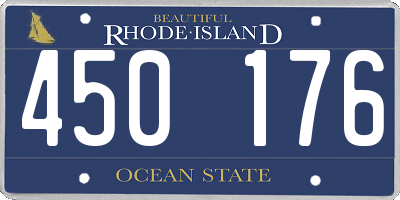 RI license plate 450176