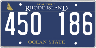 RI license plate 450186