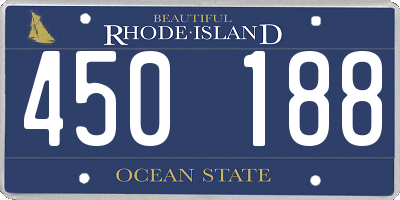 RI license plate 450188