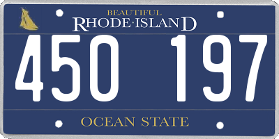 RI license plate 450197