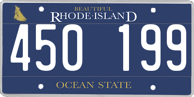 RI license plate 450199