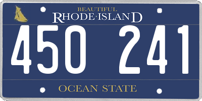 RI license plate 450241