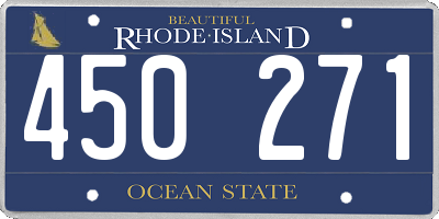 RI license plate 450271