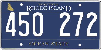 RI license plate 450272