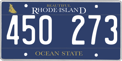 RI license plate 450273