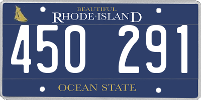 RI license plate 450291