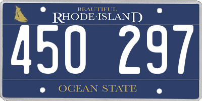 RI license plate 450297