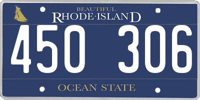 RI license plate 450306