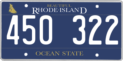 RI license plate 450322