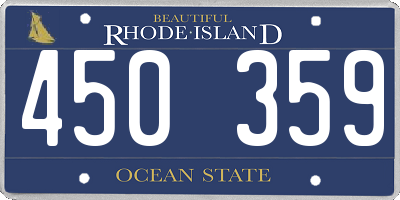 RI license plate 450359