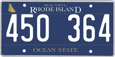 RI license plate 450364