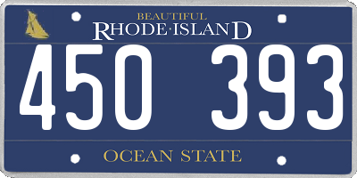 RI license plate 450393