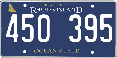 RI license plate 450395