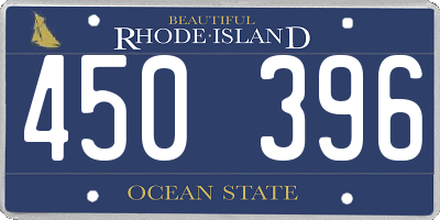 RI license plate 450396