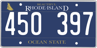 RI license plate 450397