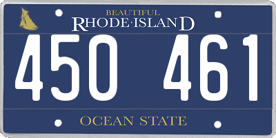 RI license plate 450461