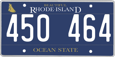 RI license plate 450464