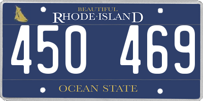 RI license plate 450469