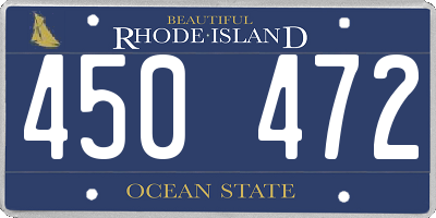 RI license plate 450472