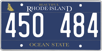 RI license plate 450484