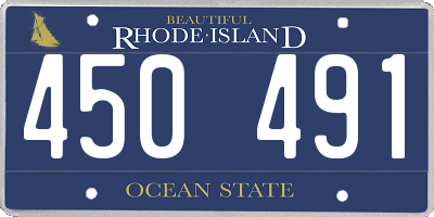 RI license plate 450491