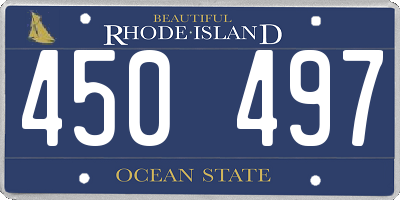 RI license plate 450497