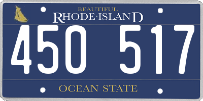 RI license plate 450517