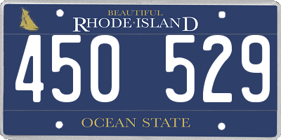 RI license plate 450529