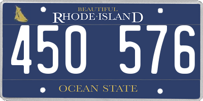 RI license plate 450576