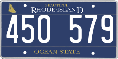RI license plate 450579