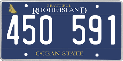 RI license plate 450591