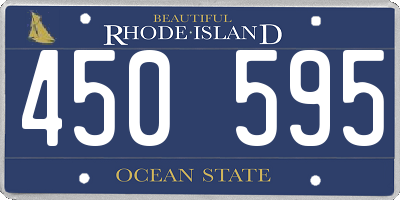 RI license plate 450595