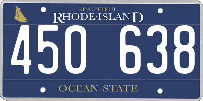 RI license plate 450638