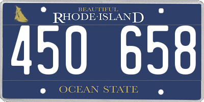 RI license plate 450658