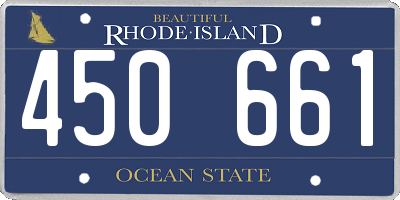 RI license plate 450661