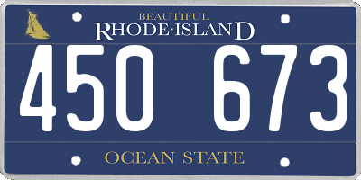 RI license plate 450673