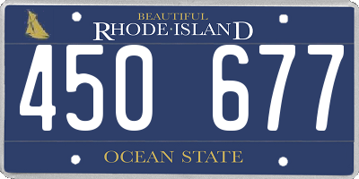 RI license plate 450677