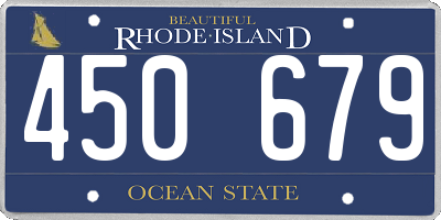 RI license plate 450679