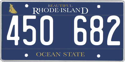 RI license plate 450682