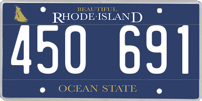 RI license plate 450691