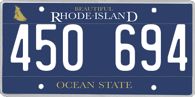 RI license plate 450694