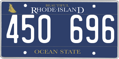 RI license plate 450696