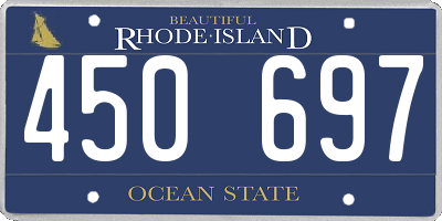 RI license plate 450697