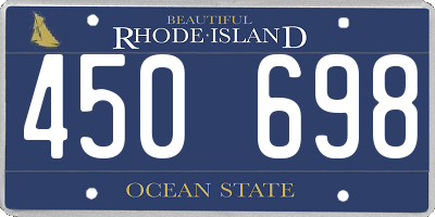 RI license plate 450698