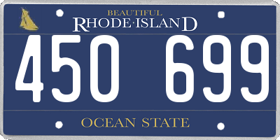 RI license plate 450699
