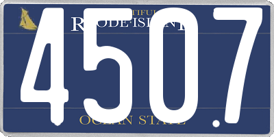 RI license plate 4507
