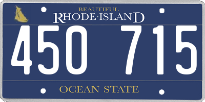 RI license plate 450715